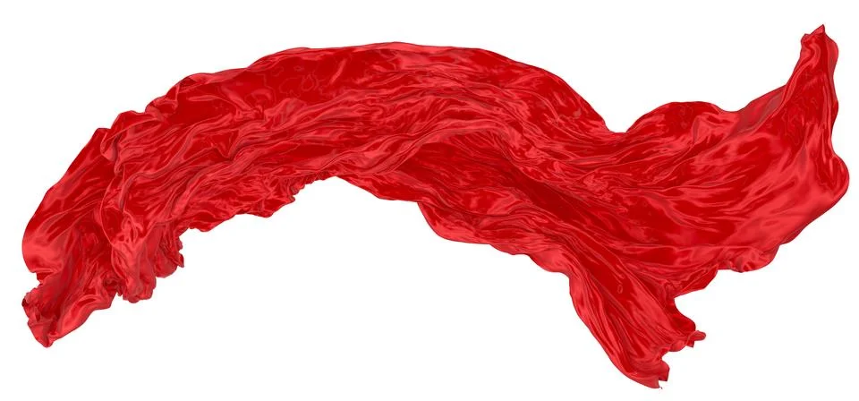 Abstract background of colored wavy silk or satin. Stock Illustration