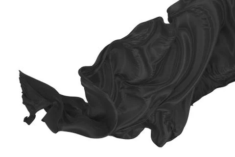 Abstract background of colored wavy silk or satin. Stock Illustration