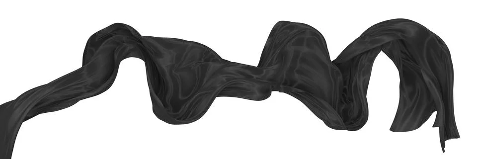 Abstract background of colored wavy silk or satin. Stock Illustration