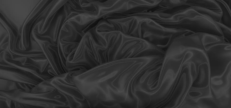 Abstract background of colored wavy silk or satin. Stock Illustration
