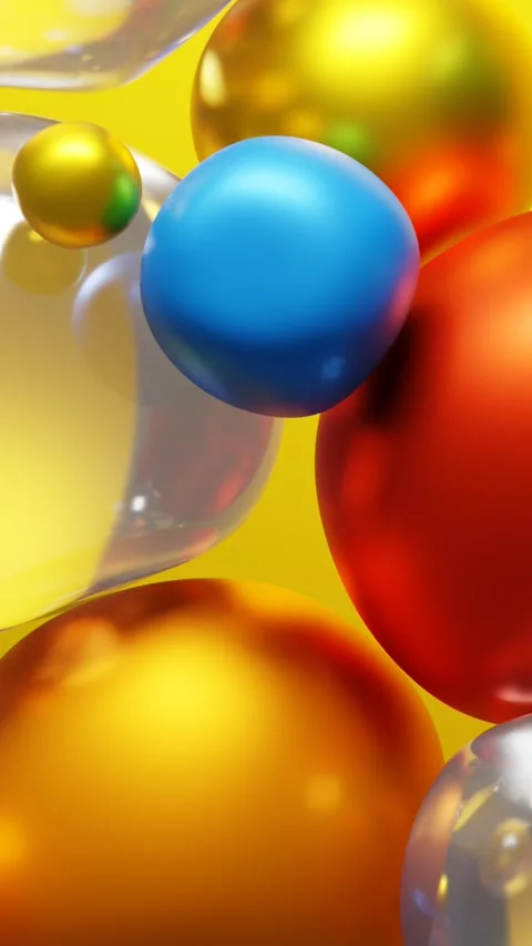 Abstract background with colorful balls Video stock 260469877