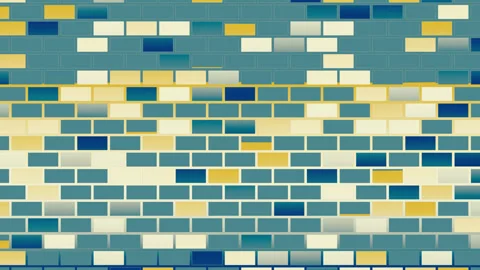 Abstract background with colorful bricks. Stock Footage 243672577