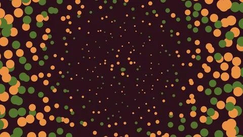 Abstract background with colorful circles on dark gray Stock Illustration