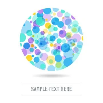 Abstract background with colorful circles 스톡 일러스트