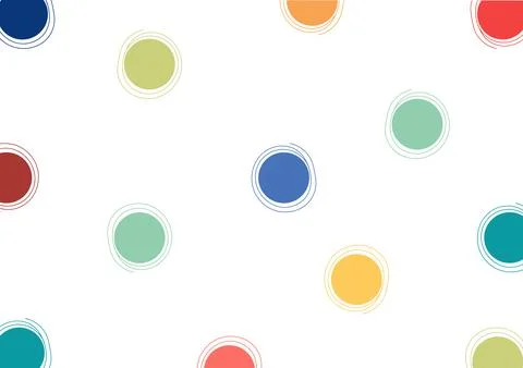 Abstract background with colorful circles Stock Illustration