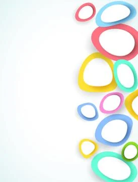 Abstract background with colorful circles. vector illustration Stock Illustration