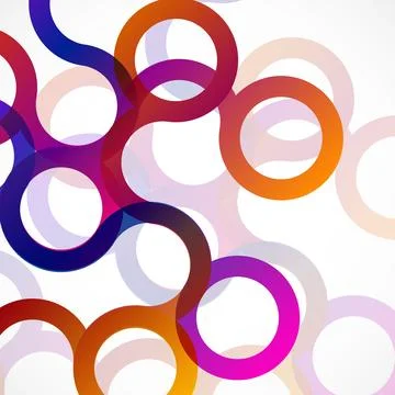 Abstract background with colorful circles. Vector geometric design Stock Illustration