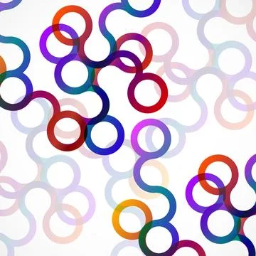 Abstract background with colorful circles. Vector geometric design Stock Illustration