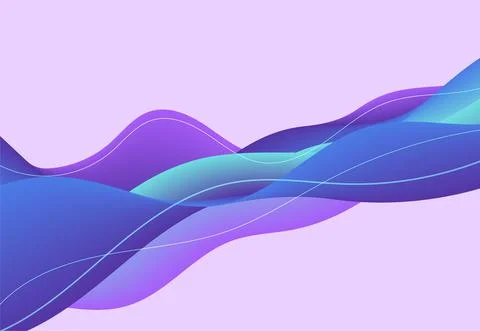 Abstract background with colorful dynamic effect design. Illustrazione stock