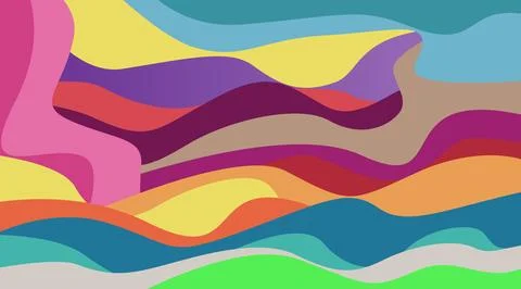 Abstract background with colorful dynamic effect. Stock Illustration