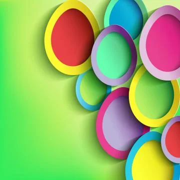 Abstract background with colorful easter egg Illustrazione stock