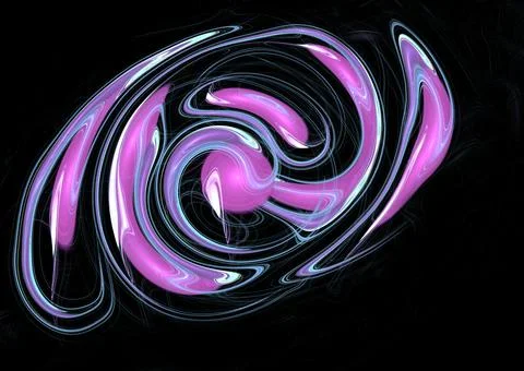 Abstract background of colorful elements on a dark background 库存插图