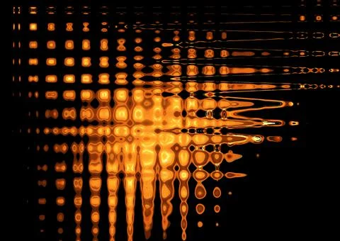 Abstract background of colorful elements on a dark background Stockillustratie