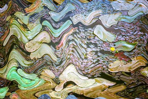 Abstract background of colorful elements on a dark background 스톡 일러스트