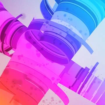Abstract background, colorful elements Stock Illustration