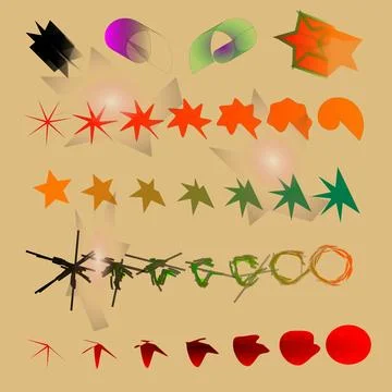 Abstract background with colorful elements Stock Illustration