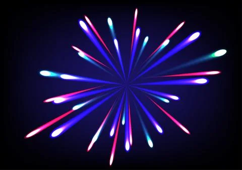 Abstract background with colorful explosion blast Stock Illustration