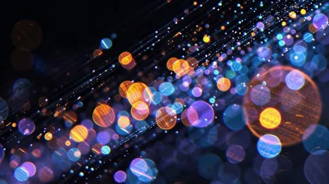 Abstract background with colorful floating circles resembling a bokeh effect Stock Footage 314826300