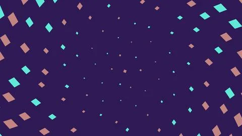 Abstract background with colorful floating diamond shapes Stock Illustration
