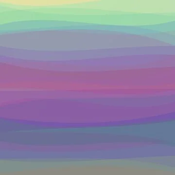 Abstract background with colorful flowing wave layers in purple and teal gr.. Stockillustratie