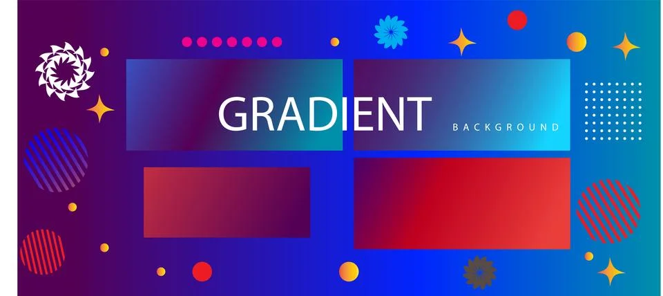 Abstract background with colorful geometric elements, Stockillustratie