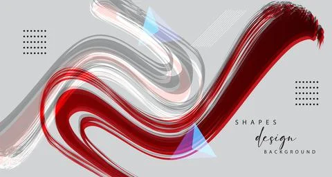 Abstract background with colorful geometric elements, Stock Illustration