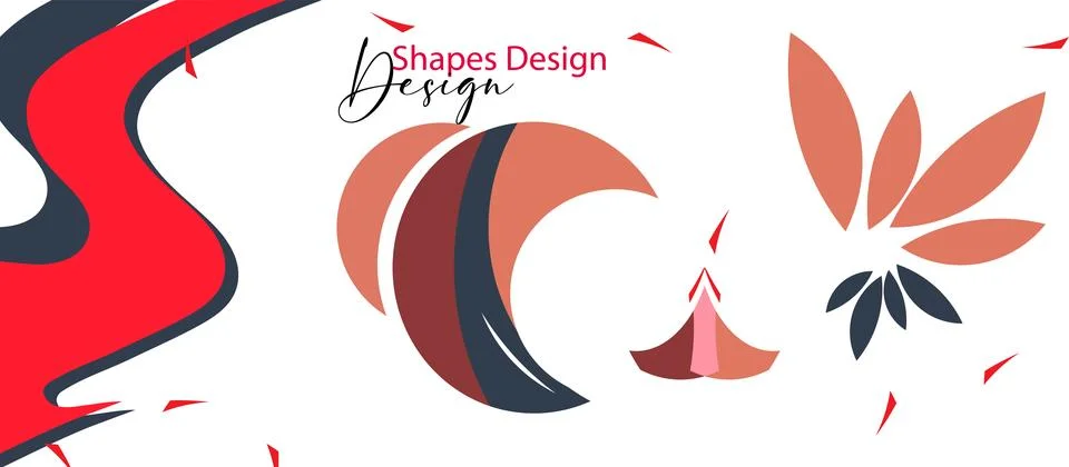 Abstract background with colorful geometric elements, Stock Illustration