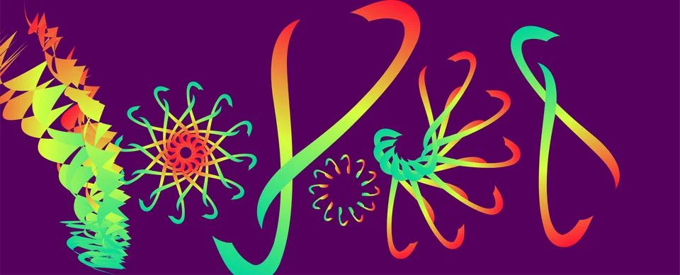 Abstract background with colorful geometric elements, Stock Illustration