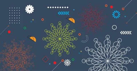 Abstract background with colorful geometric elements for your design Stock Photos