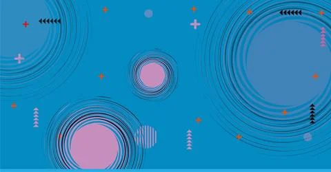 Abstract background with colorful geometric elements, Stock Photos
