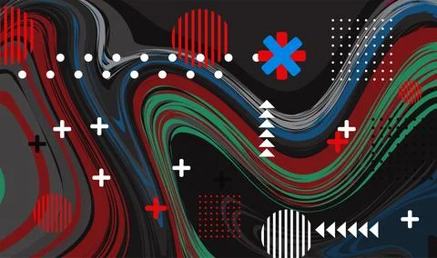 Abstract background with colorful geometric elements, Stock Photos