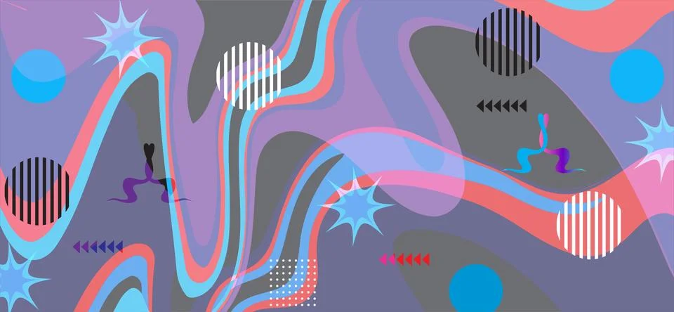 Abstract background with colorful geometric elements, Stock Photos