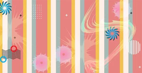 Abstract background with colorful geometric elements, Stock Photos