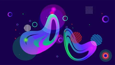 Abstract background with colorful geometric elements, Stock Photos