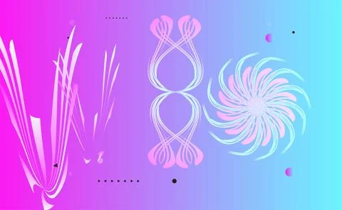 Abstract background with colorful geometric elements, Foto stock