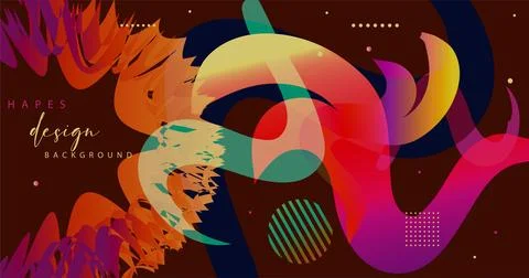 Abstract background with colorful geometric elements, 스톡 사진