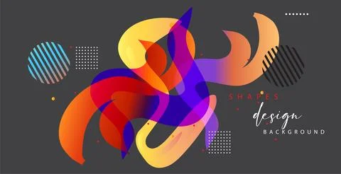 Abstract background with colorful geometric elements, Foto stock