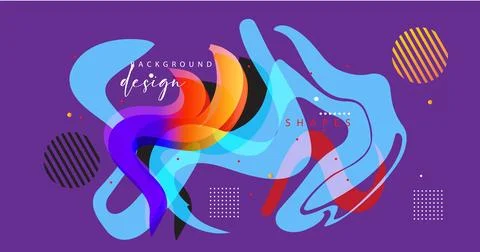 Abstract background with colorful geometric elements, Foto stock
