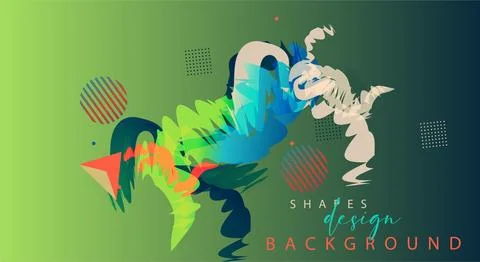Abstract background with colorful geometric elements, Stock Photos