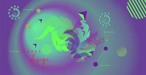 Abstract background with colorful geometric elements, Stock Photos