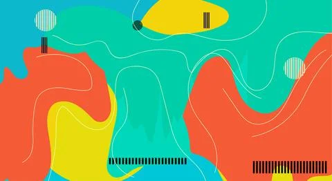 Abstract background with colorful geometric elements, Stock Photos