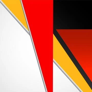 Abstract background of colorful geometric lines with overlap. Vector graphic Stock Illustration