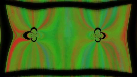 Abstract background colorful geometric patterns in green and red hues 库存影片 323536582