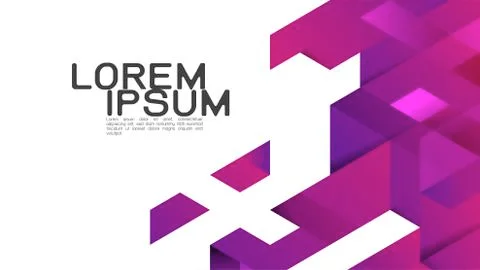 Abstract background with colorful gradient mixed geometric template. Stock Illustration