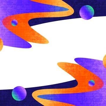 Abstract Background with Colorful Gradient Shapes and Texture Effect Illustrazione stock