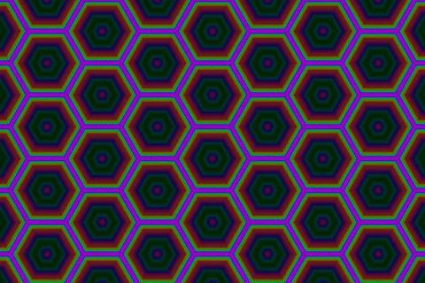 Abstract background with colorful hexagonal patterns Illustrazione stock