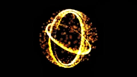 Abstract background of colorful light energy cell particle collection. 4K Stock Footage 287900853