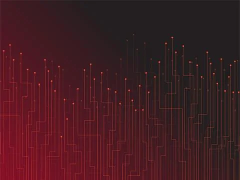 Abstract background of colorful lines and dots. Technology geometric graphic Stock Illustration