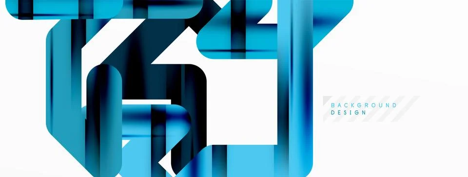 Abstract background - colorful lines composition. Technology or business digital イラスト素材