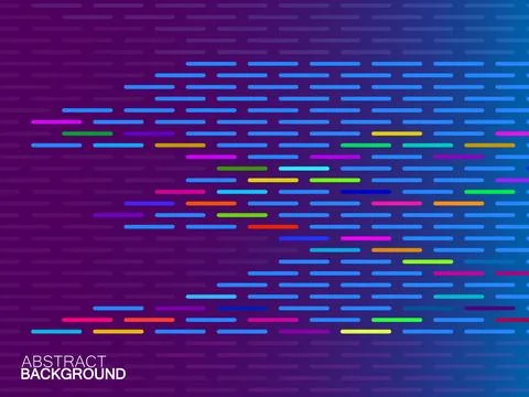 Abstract background of colorful lines. Vector illustration Stock Illustration